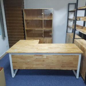 Bàn chân sắt chữ L gỗ tự nhiên giá rẻ - DL0076