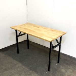 Bàn chân sắt gấp mặt gỗ cao su giá rẻ - DL0091