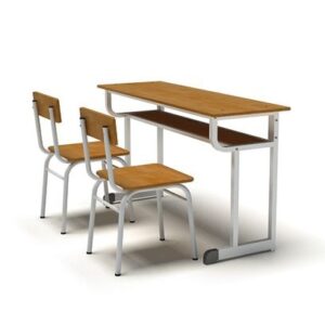 Bàn ghế rời học sinh, sinh viên gỗ tự nhiên ghép thanh - DL8848