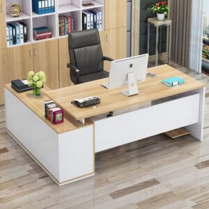 Bàn giám đốc quản lý kèm tủ phụ 1m8 - DL0019