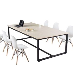 Bàn họp chân sắt màu đen 2m - DL1110