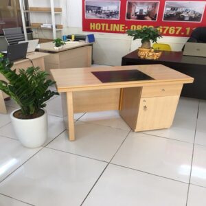 Bàn trưởng phòng giá rẻ vân sồi 1m2 - DL0118