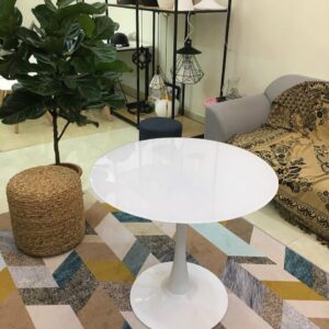 Bàn Tulip Mặt Kính Cường Lực 80cm - DL7517