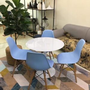 Bộ bàn Tulip ghế Eames Xanh - DL3115