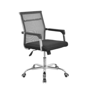 Ghế xoay lưng lưới ngắn tay vuông có đệm - VN0015