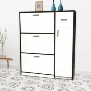 Tủ giày thông minh màu đen trắng - DL7342