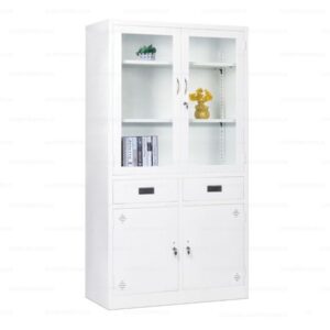 Tủ sắt văn phòng cánh kính ngăn kéo - DL2402