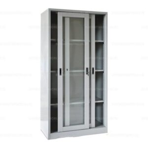 Tủ sắt văn phòng kính lùa suốt - DL2401