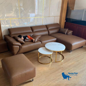 Sofa góc da chữ L- SFD30