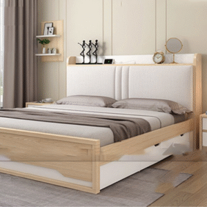 GIƯỜNG NGỦ THÔNG MINH ĐẦU BỌC ĐỆM GN19